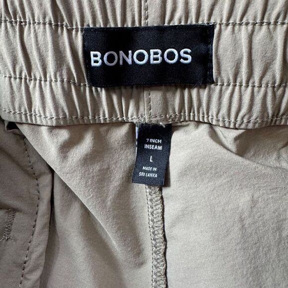 Men's Large Bonobos 7" Rec Short khaki color - Picture 7 of 8